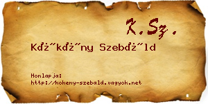 Kökény Szebáld névjegykártya